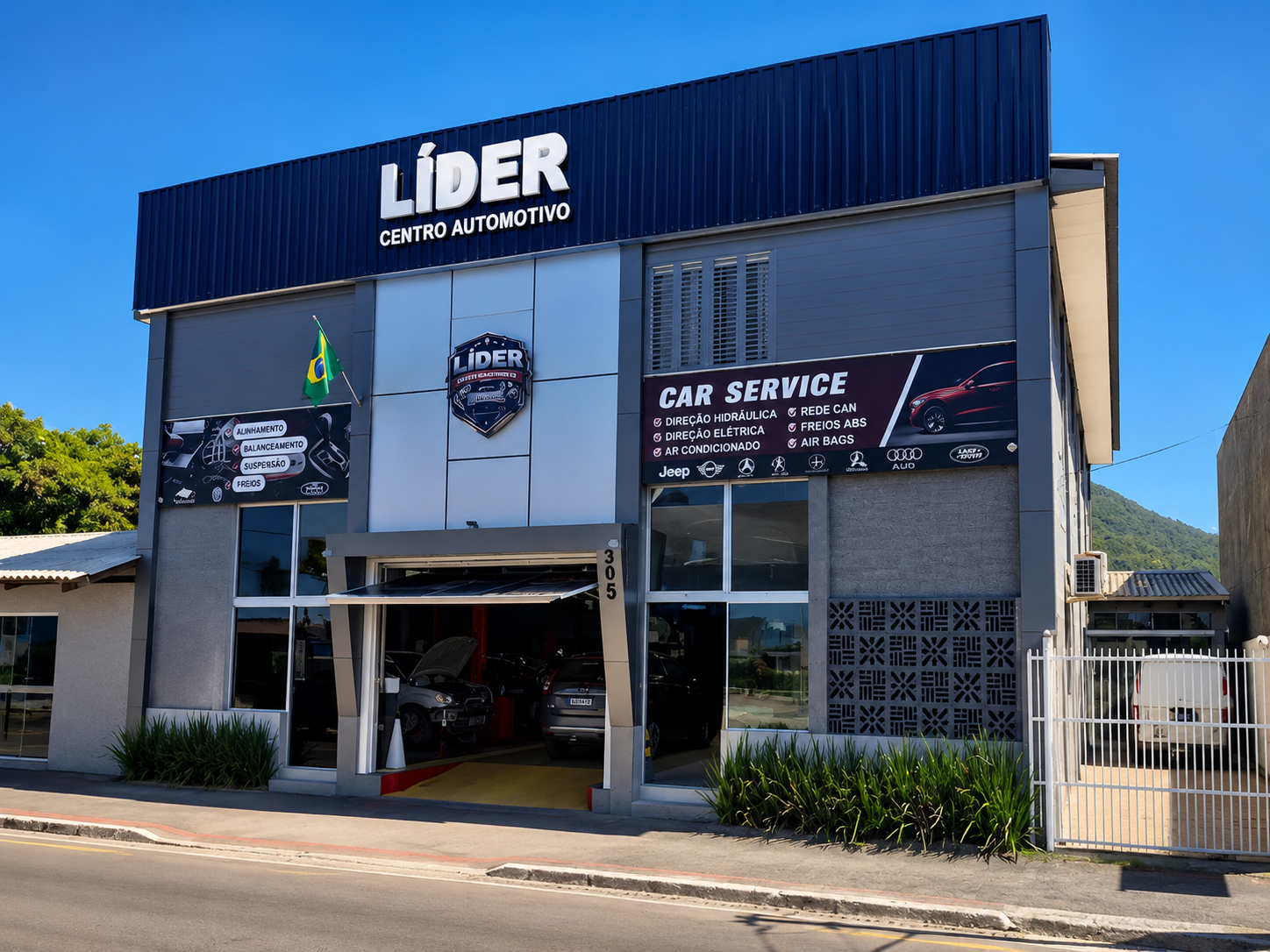 Fachada do Líder Centro Automotivo em Matinhos